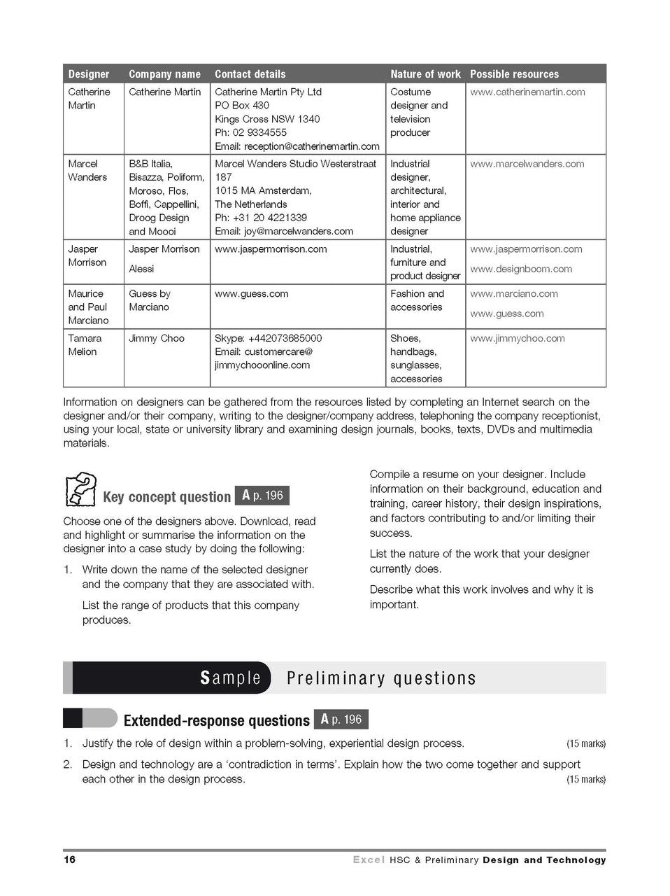 Excel HSC and Preliminary - Design and Technology Study Guide — inside page 11