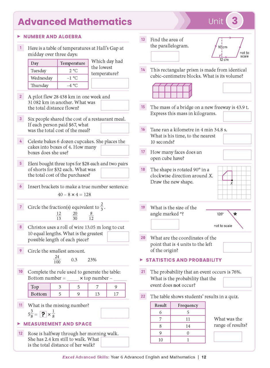 Excel Advanced Skills - Advanced English and Mathematics Year 6 – inside page 7