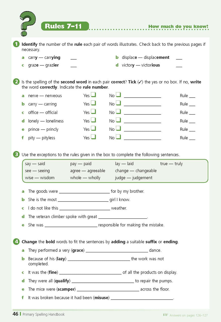 Excel Handbooks - Primary Spelling Years 3-6 — inside page 12