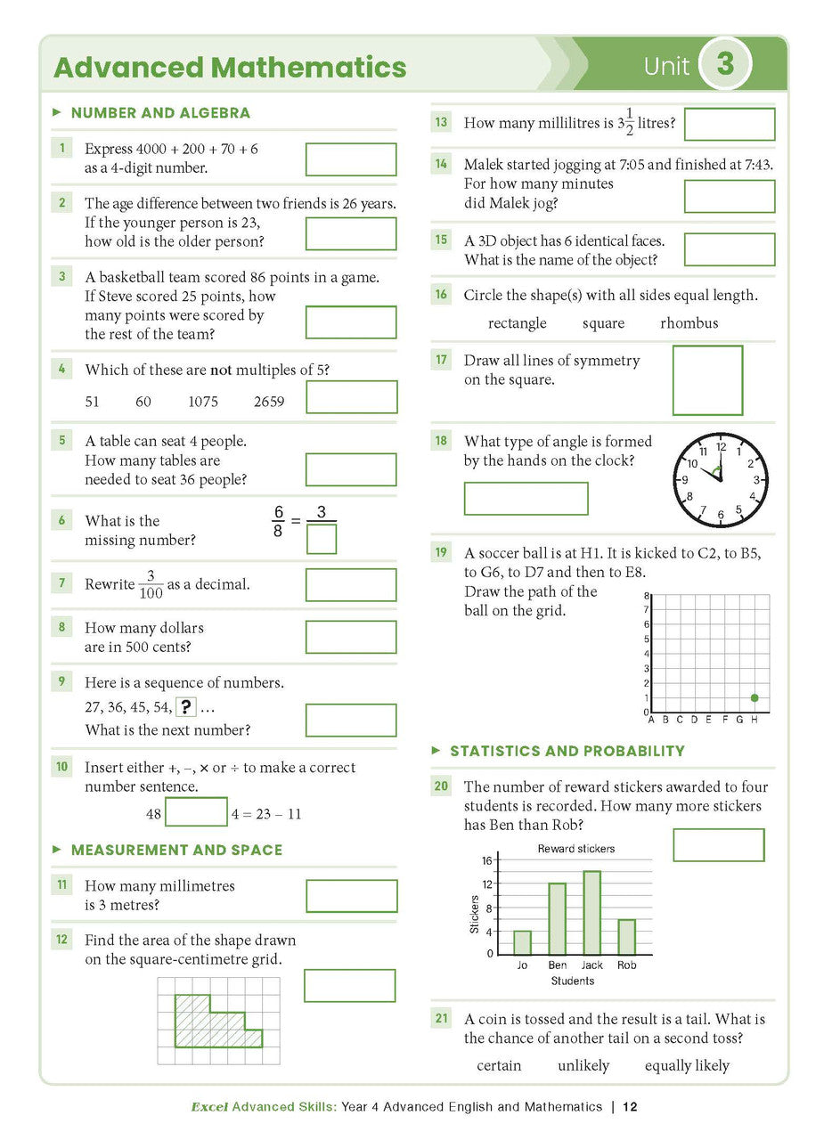 Excel Advanced Skills - Advanced English and Mathematics Year 4 – inside page 7