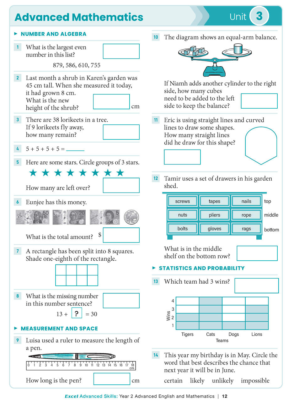 Excel Advanced Skills - Advanced English and Mathematics Year 2 – inside page 7