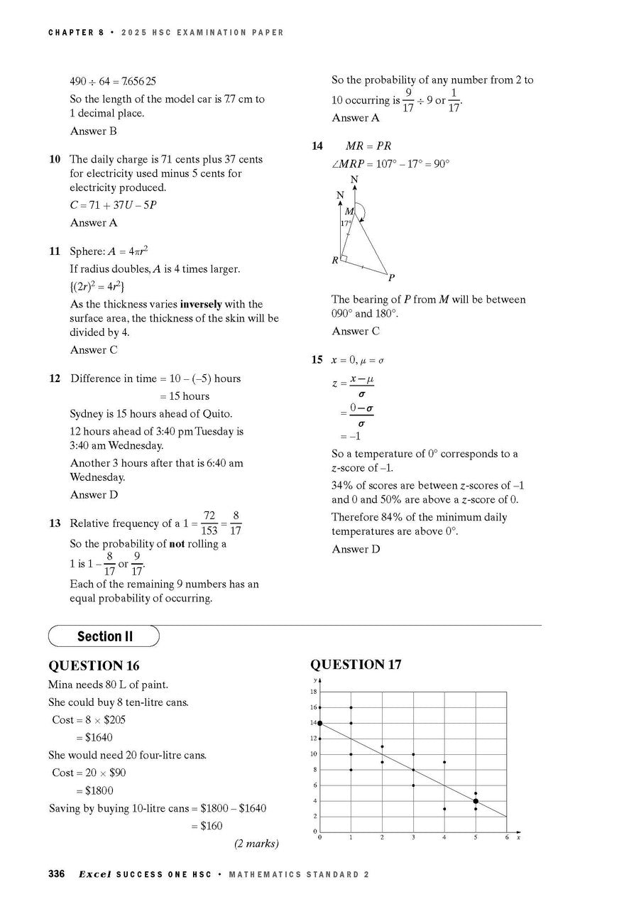 Excel Success One HSC Mathematics Standard 2 2026 Edition — inside page 12