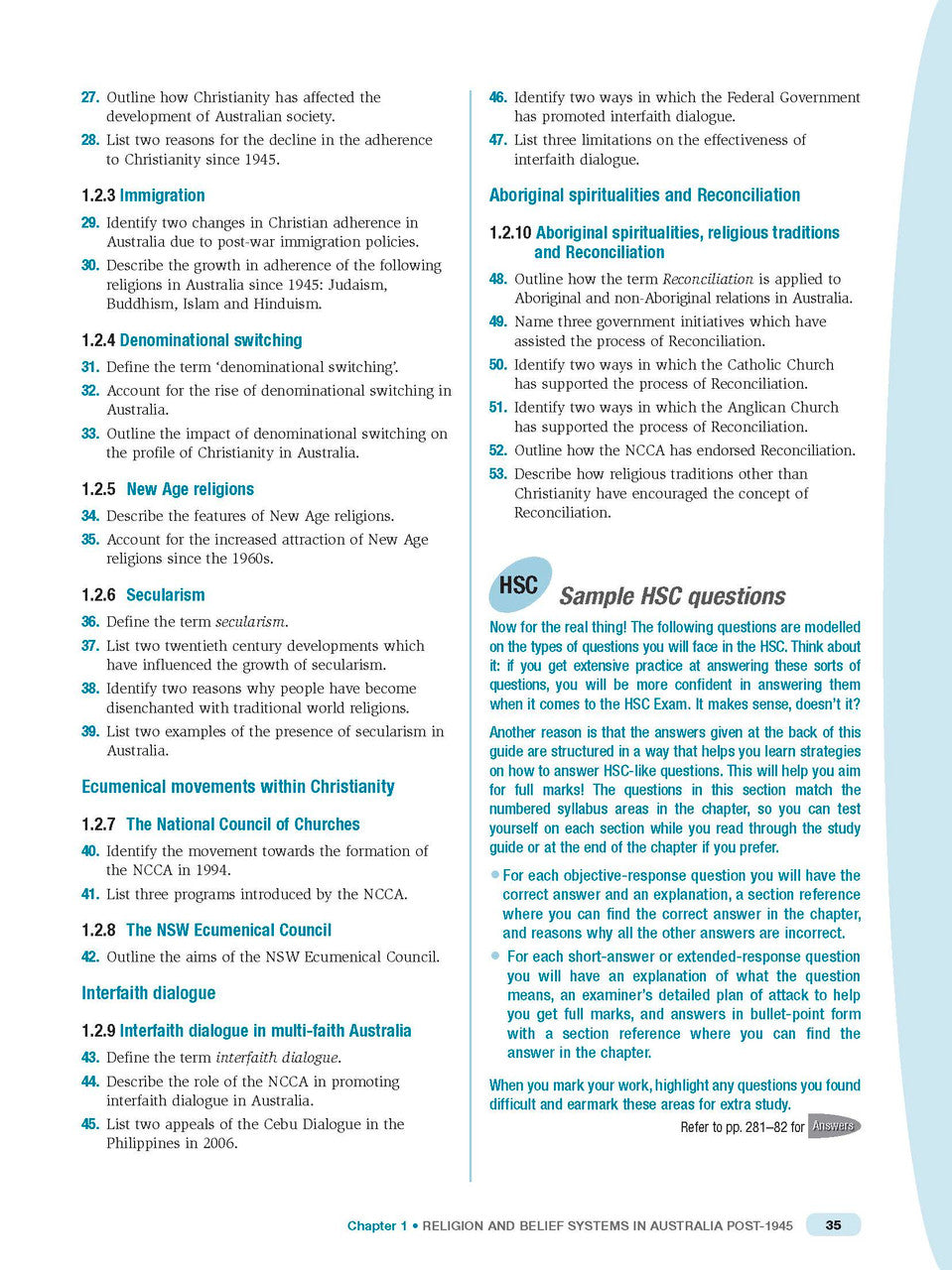 Excel HSC - Studies of Religion I and II Study Guide — inside page 12