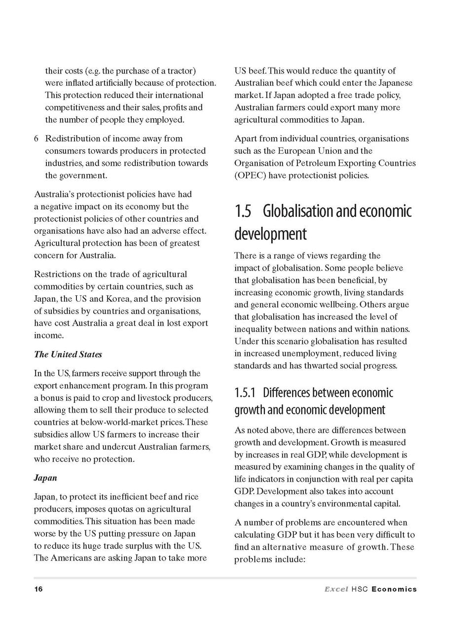 Excel HSC - Economics Study Guide with HSC Study Cards — inside page 12
