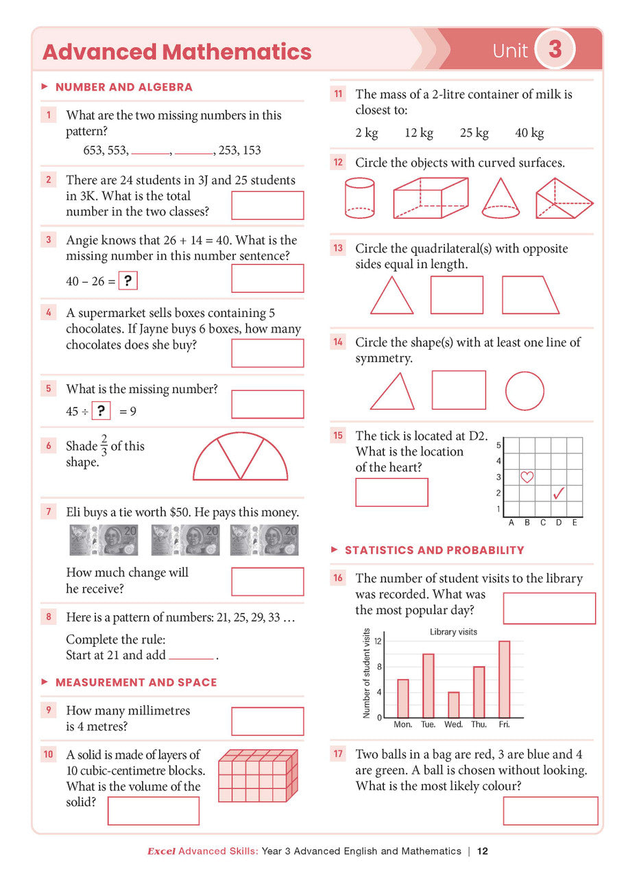 Excel Advanced Skills - Advanced English and Mathematics Year 3 – inside page 7