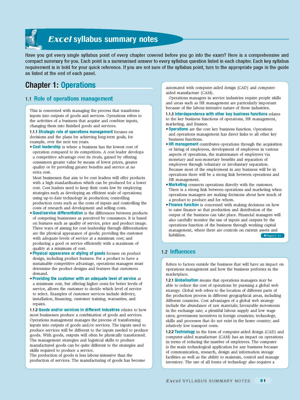 Excel HSC - Business Studies Study Guide — inside page 13