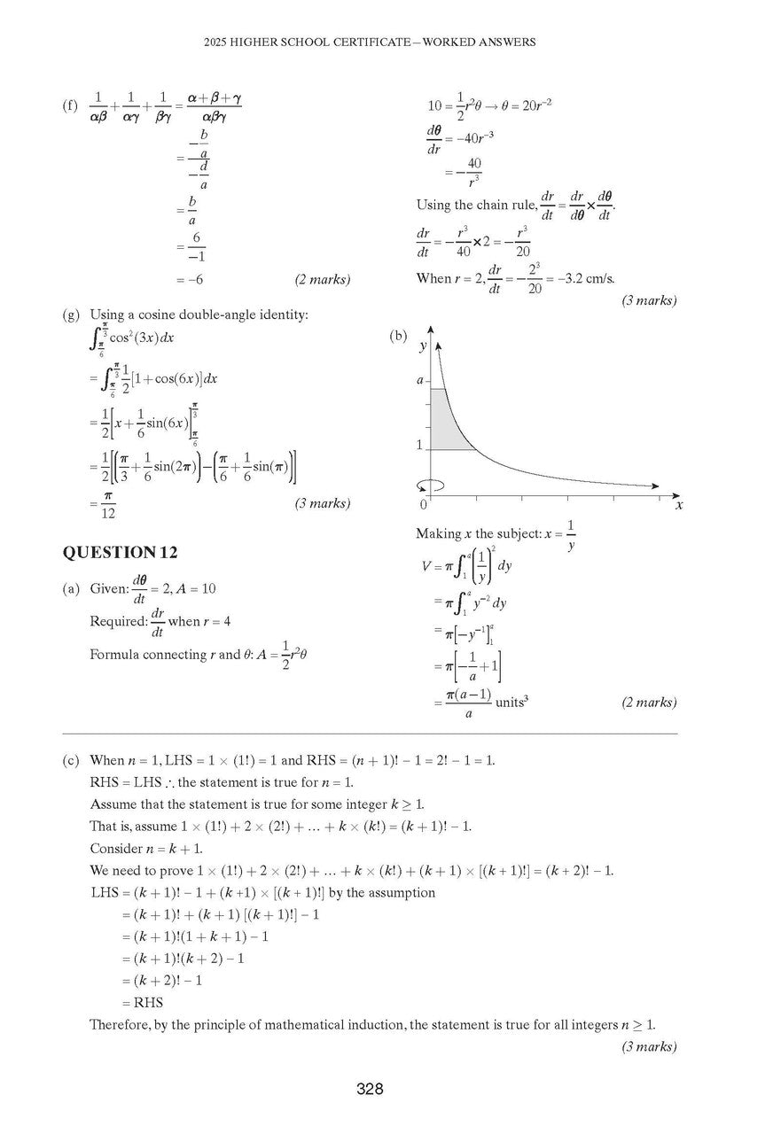 Excel Success One HSC Mathematics Extension 1 2026 Edition — inside page 13