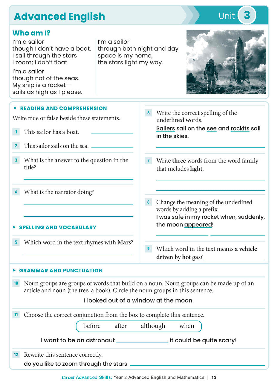 Excel Advanced Skills - Advanced English and Mathematics Year 2 – inside page 8