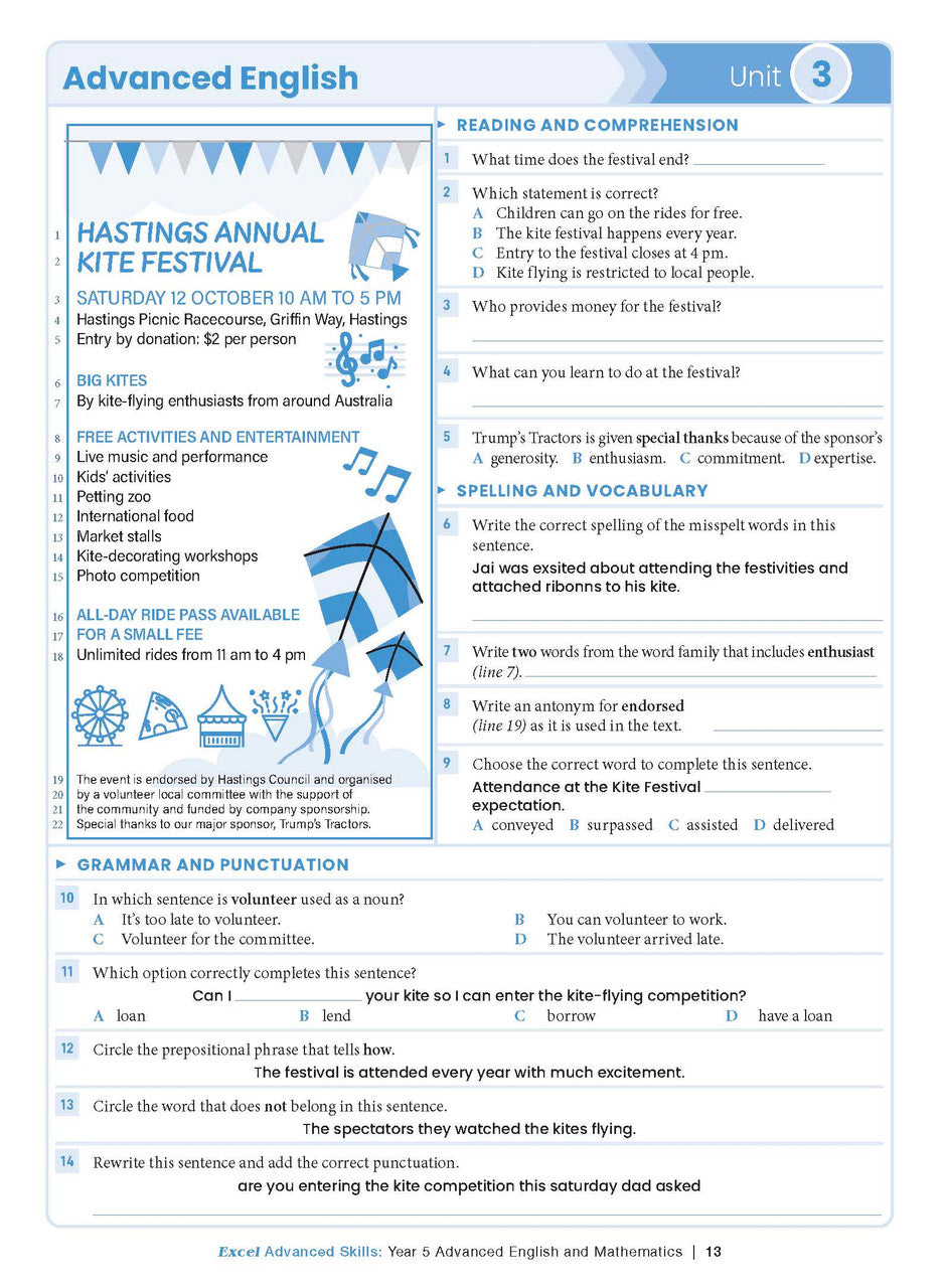 Excel Advanced Skills - Advanced English and Mathematics Year 5 – inside page 8