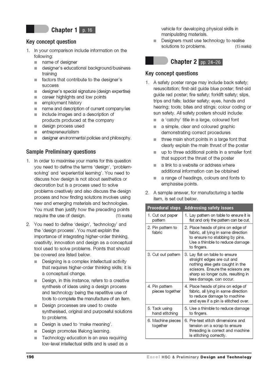 Excel HSC and Preliminary - Design and Technology Study Guide — inside page 13