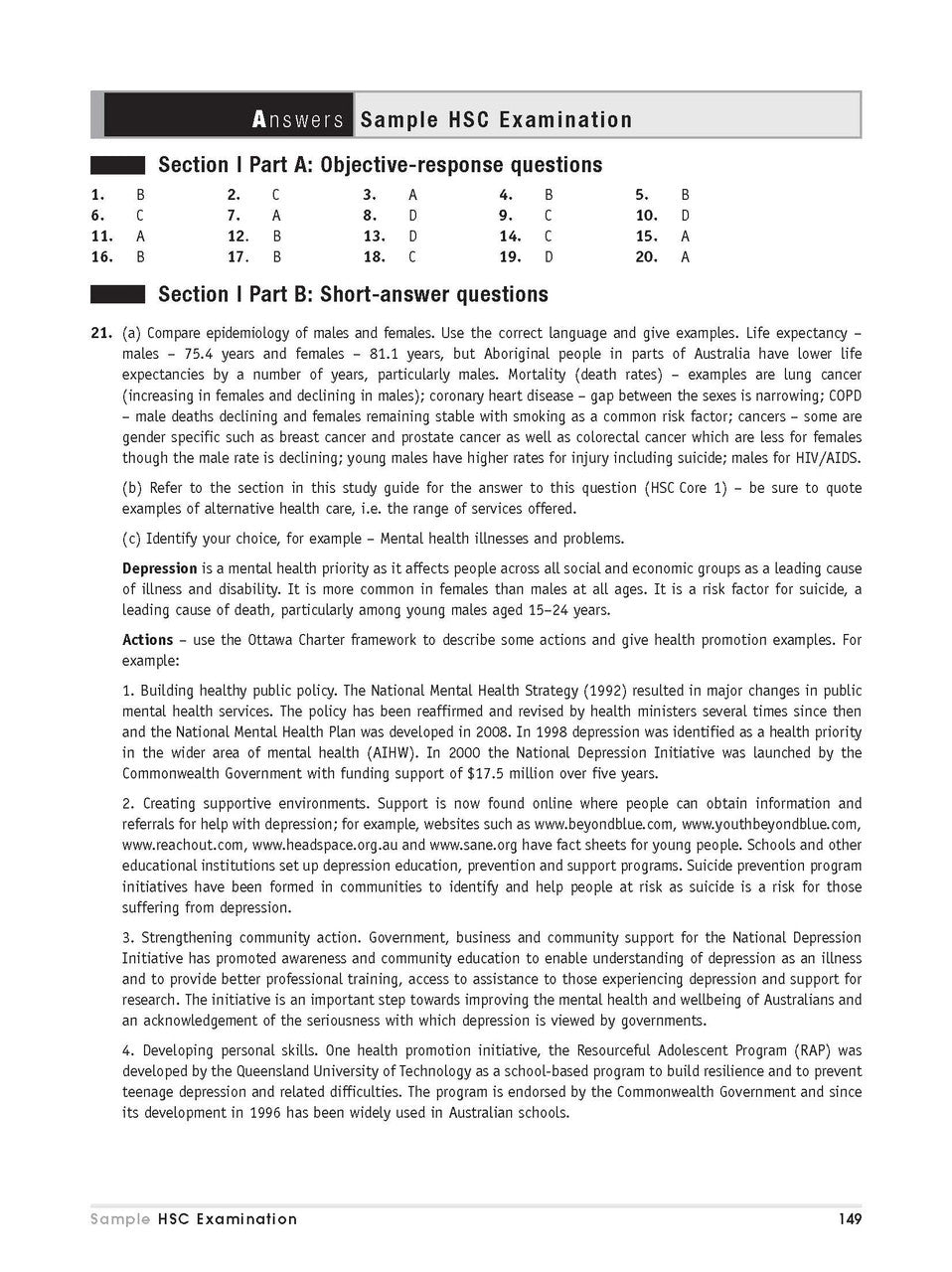 Excel HSC and Preliminary - PDHPE Study Guide — inside page 14