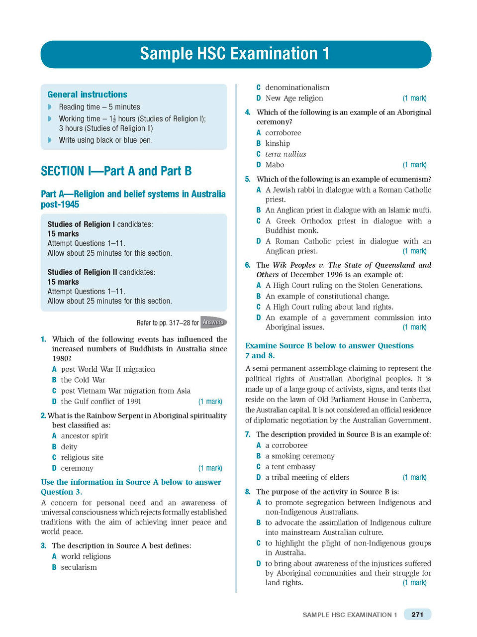 Excel HSC - Studies of Religion I and II Study Guide — inside page 15