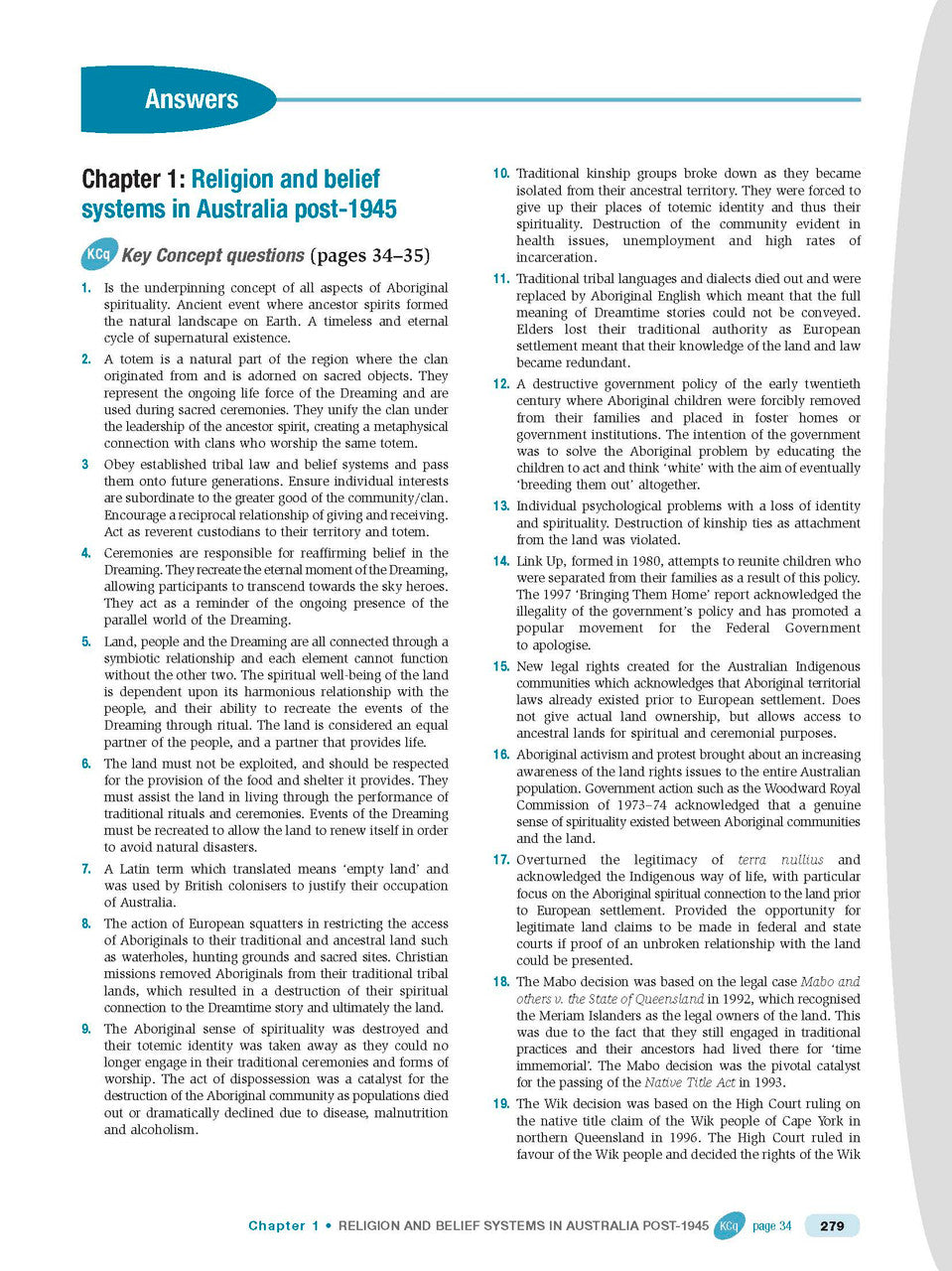 Excel HSC - Studies of Religion I and II Study Guide — inside page 16