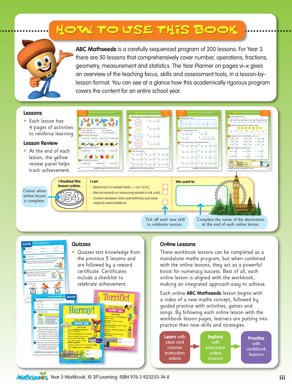 ABC Mathseeds Maths Skills Year 3 — inside page 1