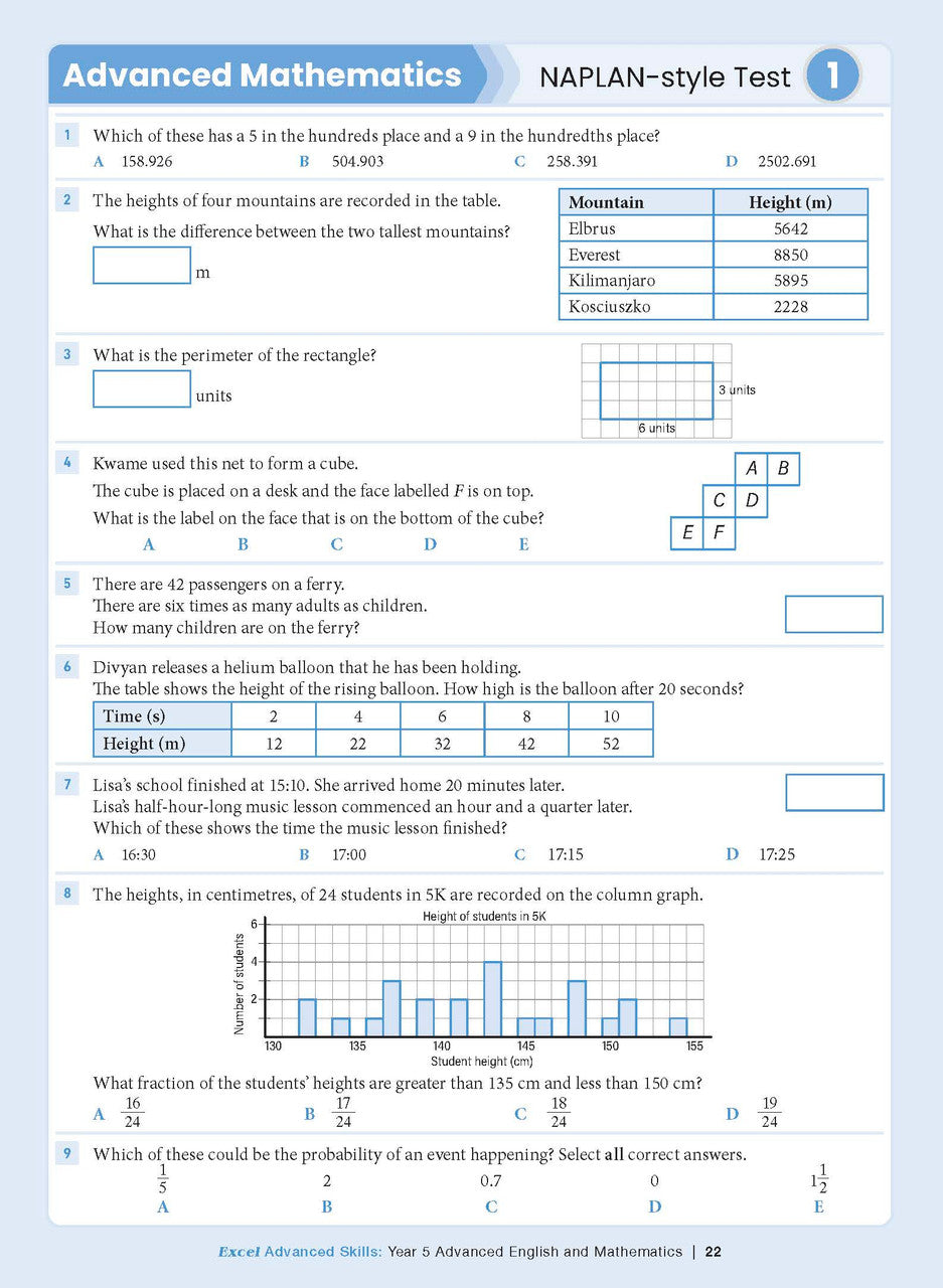 Excel Advanced Skills - Advanced English and Mathematics Year 5 – inside page 9