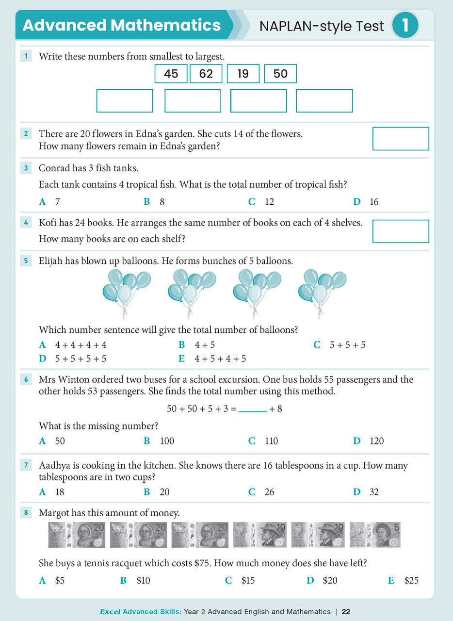 Excel Advanced Skills - Advanced English and Mathematics Year 2 – inside page 9