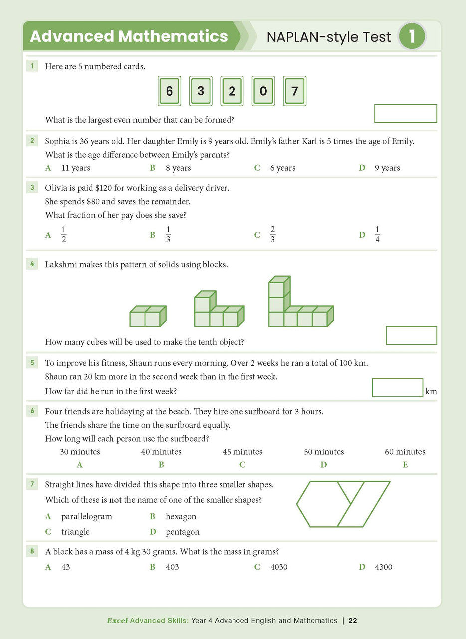 Excel Advanced Skills - Advanced English and Mathematics Year 4 – inside page 9