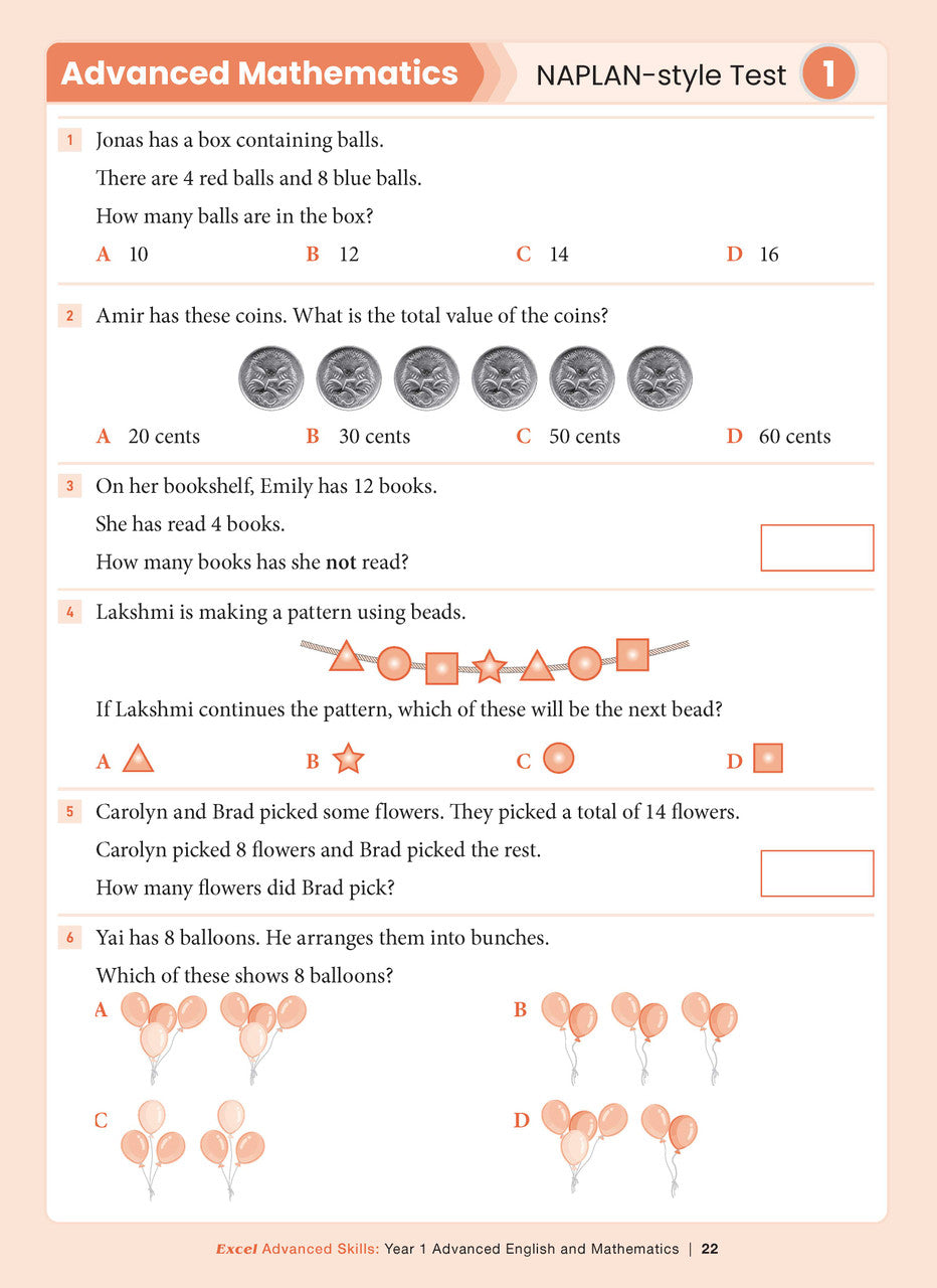 Excel Advanced Skills - Advanced English and Mathematics Year 1 – inside page 9