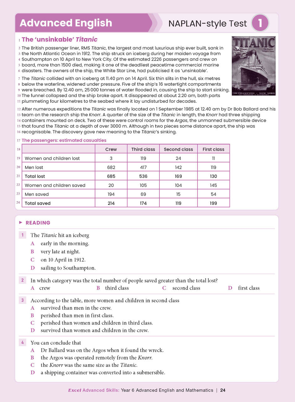 Excel Advanced Skills - Advanced English and Mathematics Year 6 – inside page 11