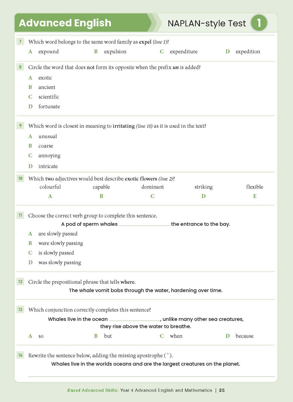 Excel Advanced Skills - Advanced English and Mathematics Year 4 – inside page 12