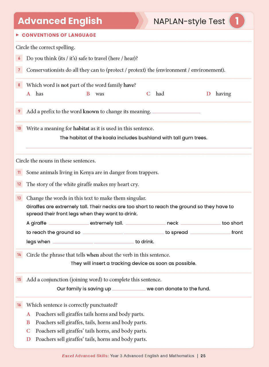 Excel Advanced Skills - Advanced English and Mathematics Year 3 – inside page 11