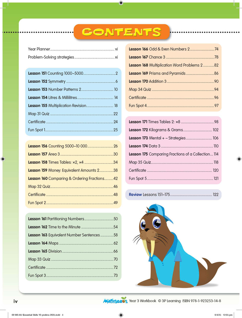 ABC Mathseeds Maths Skills Year 3 — inside page 2