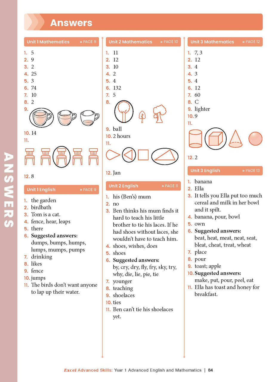 Excel Advanced Skills - Advanced English and Mathematics Year 1 – inside page 13
