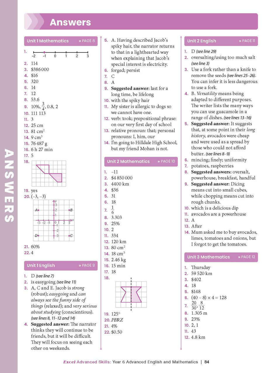 Excel Advanced Skills - Advanced English and Mathematics Year 6 – inside page 13