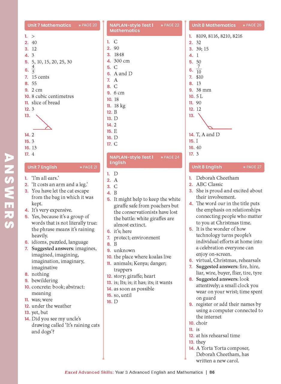Excel Advanced Skills - Advanced English and Mathematics Year 3 – inside page 13