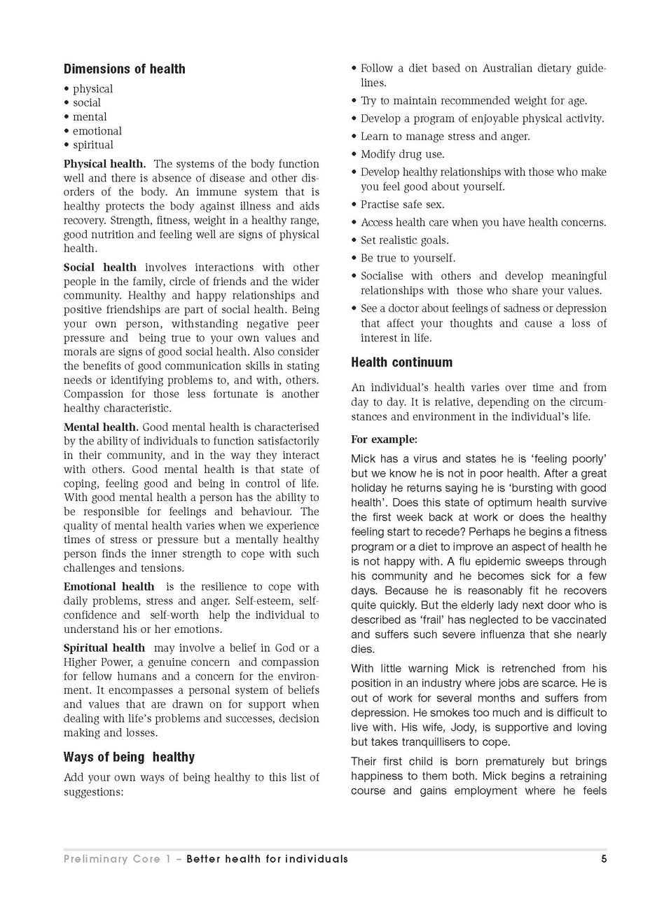 Excel HSC and Preliminary - PDHPE Study Guide — inside page 8