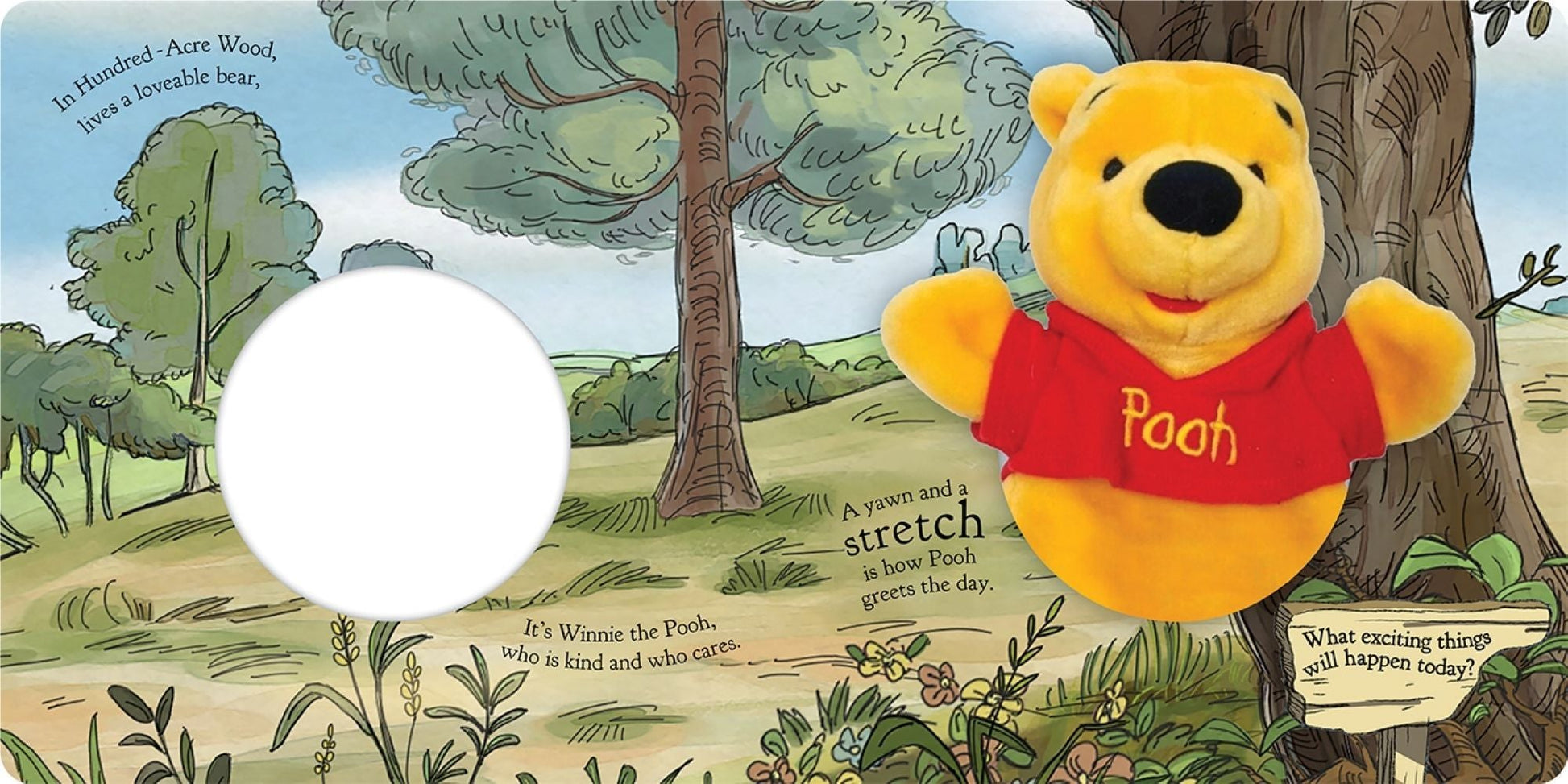 Disney Winnie the Pooh - Hand Puppet Book — inside page 1