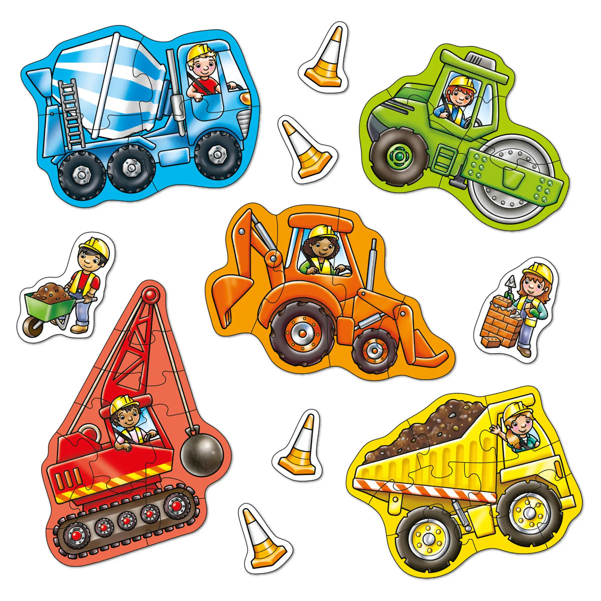 Orchard Toys - Big Wheels 4x8 Pieces Puzzle