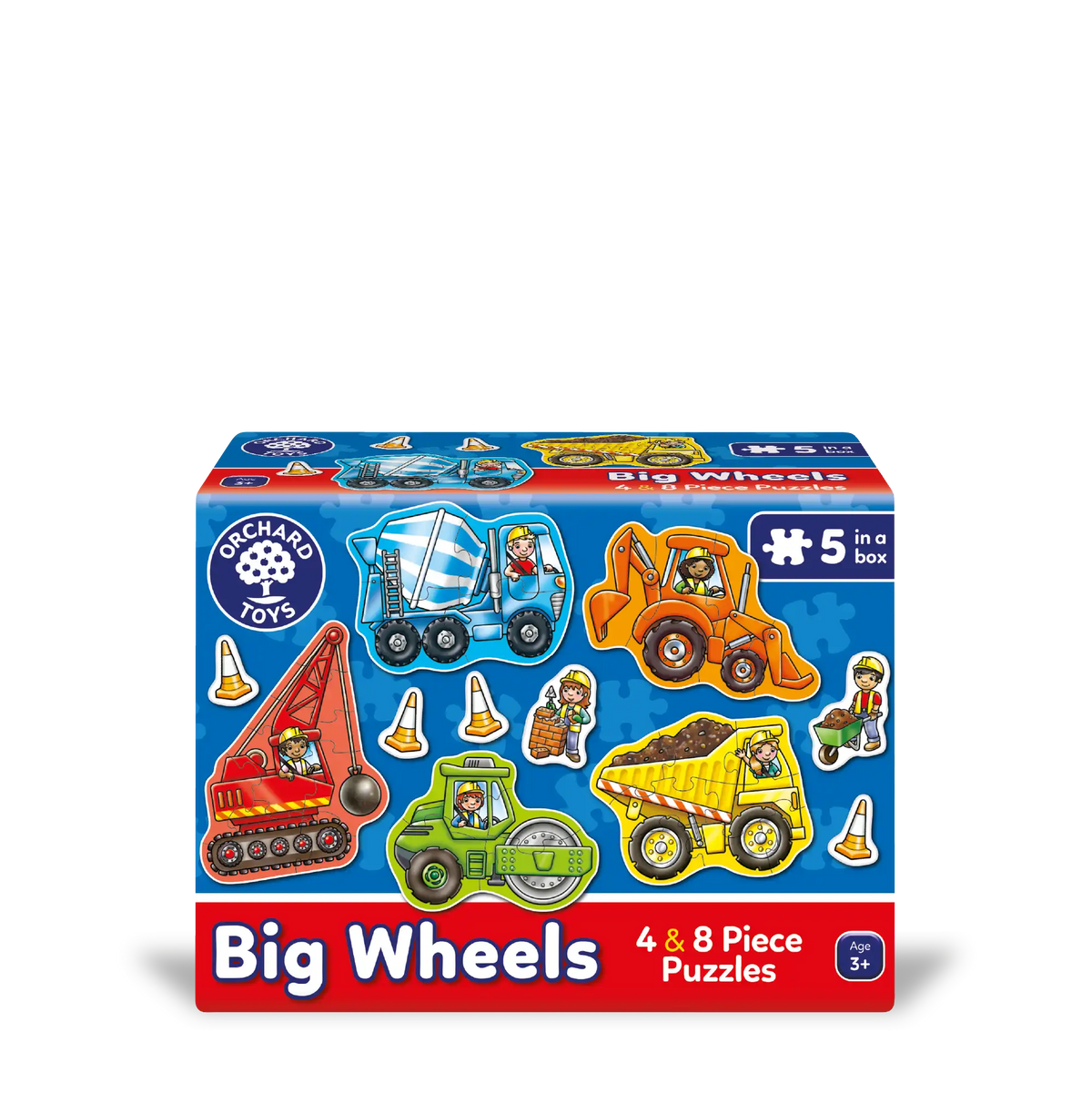 Orchard Toys - Big Wheels 4x8 Pieces Puzzle