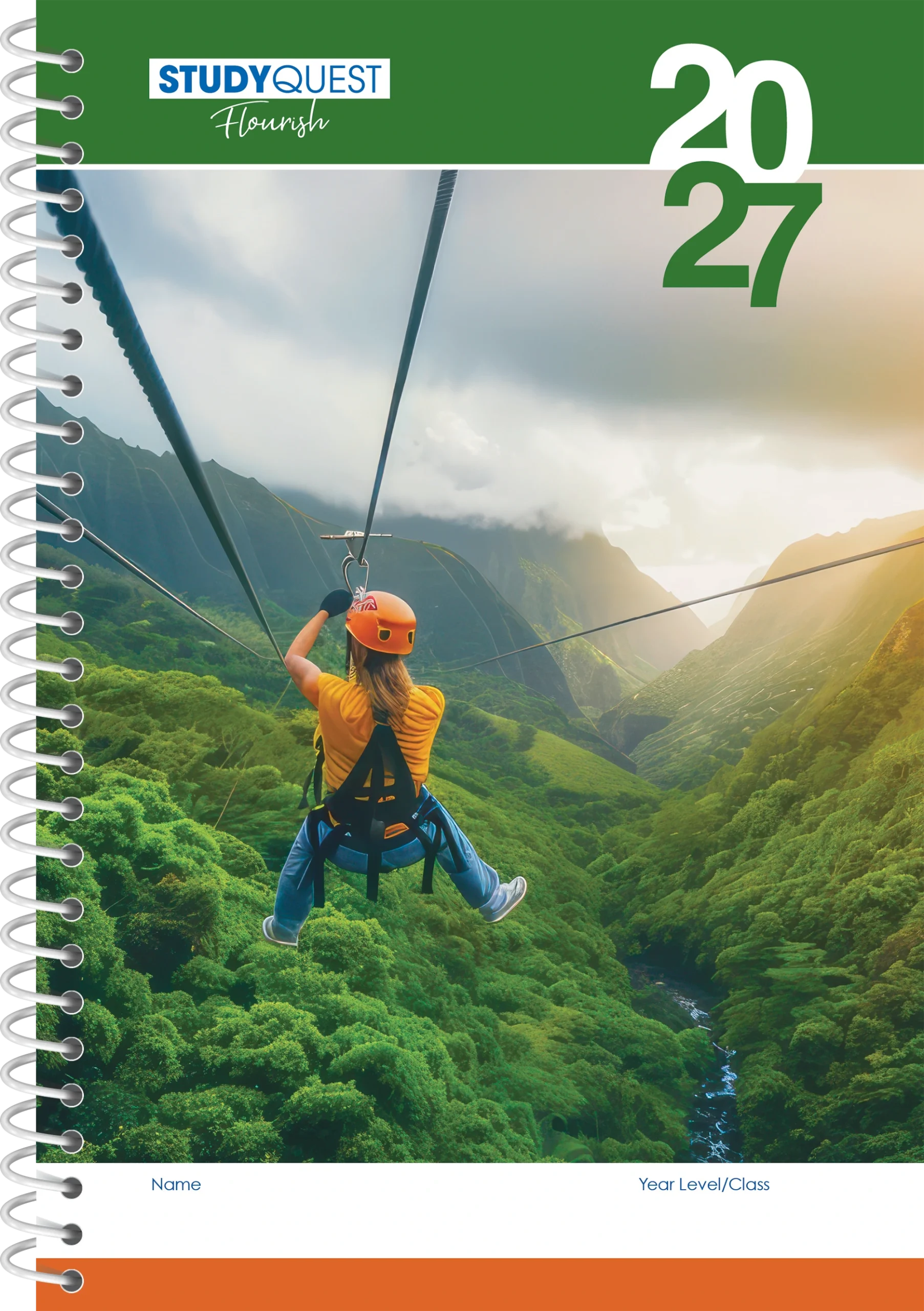 StudyQuest Flourish Weekly Student Diary 2027 - Years 6-12, Coil Bound — Createl SQF — image 1