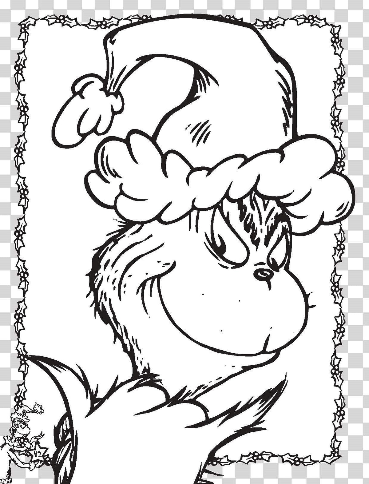 Dr Seuss - The Grinch - Deluxe Colouring Book — inside page 1
