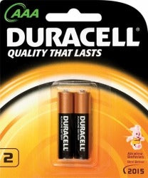 Duracell Alkaline AAA Batteries (Pack of 2)
