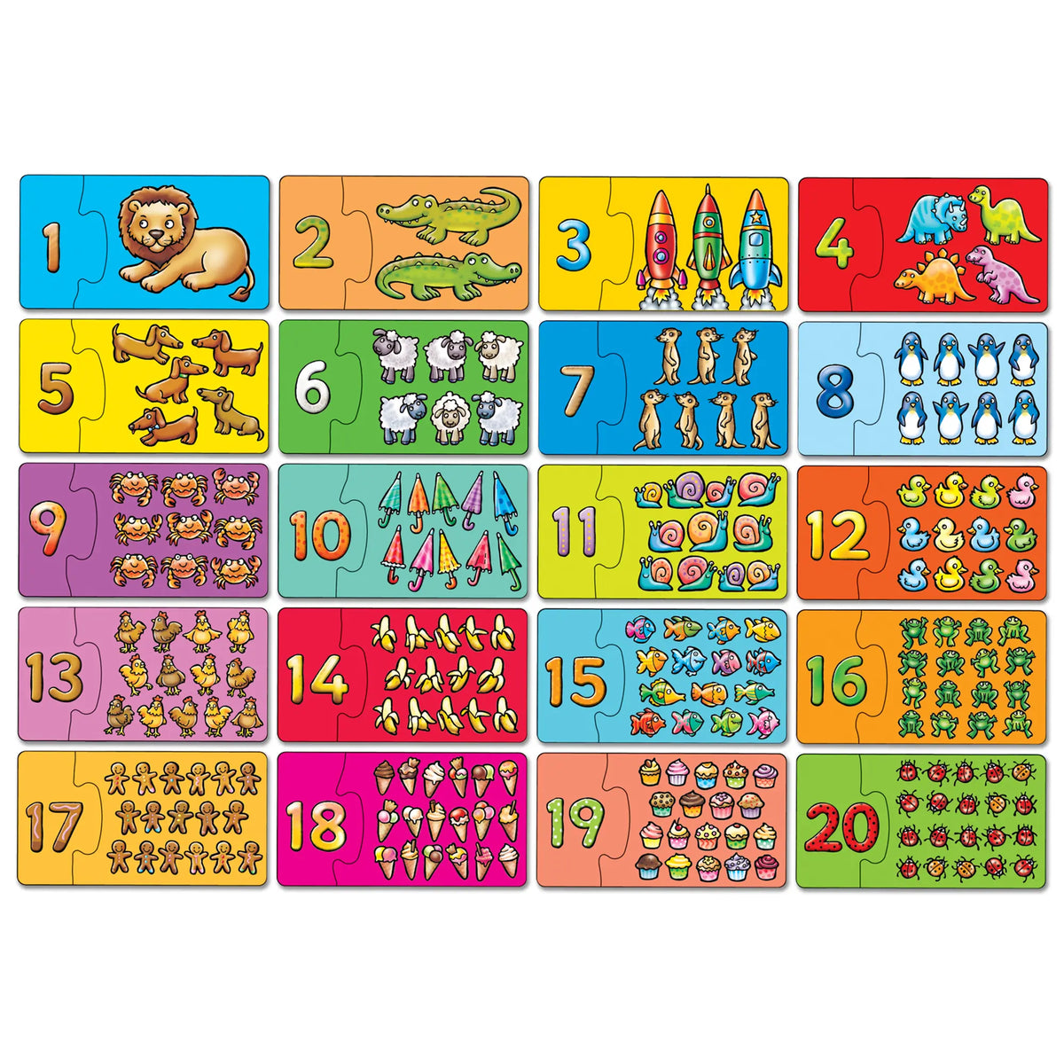Orchard Toys - Match and Count 20 Pieces Puzzle