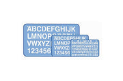 Helix Lettering Stencil Set - 3 Pieces