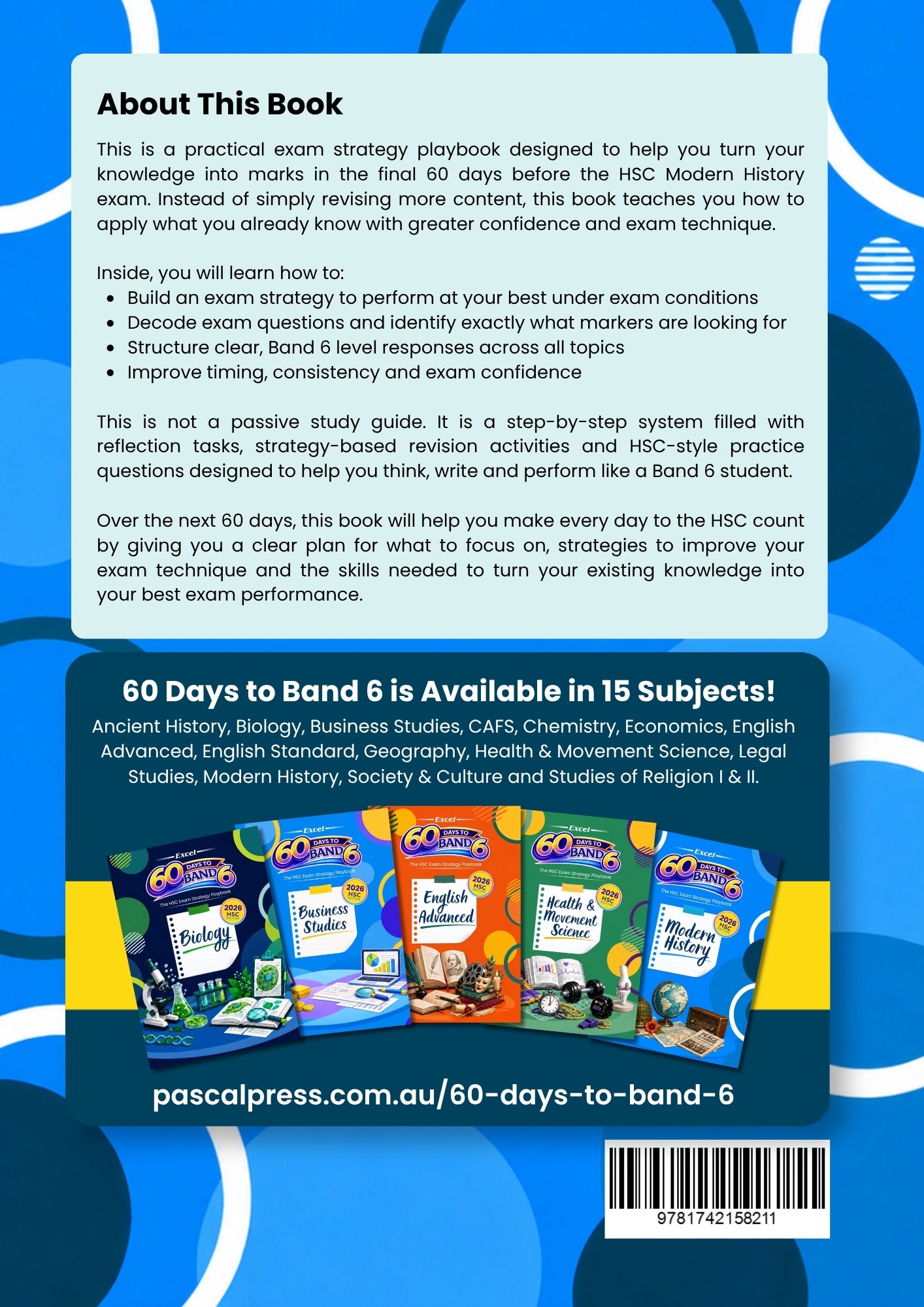 Excel 60 Days to Band 6 Modern History back cover