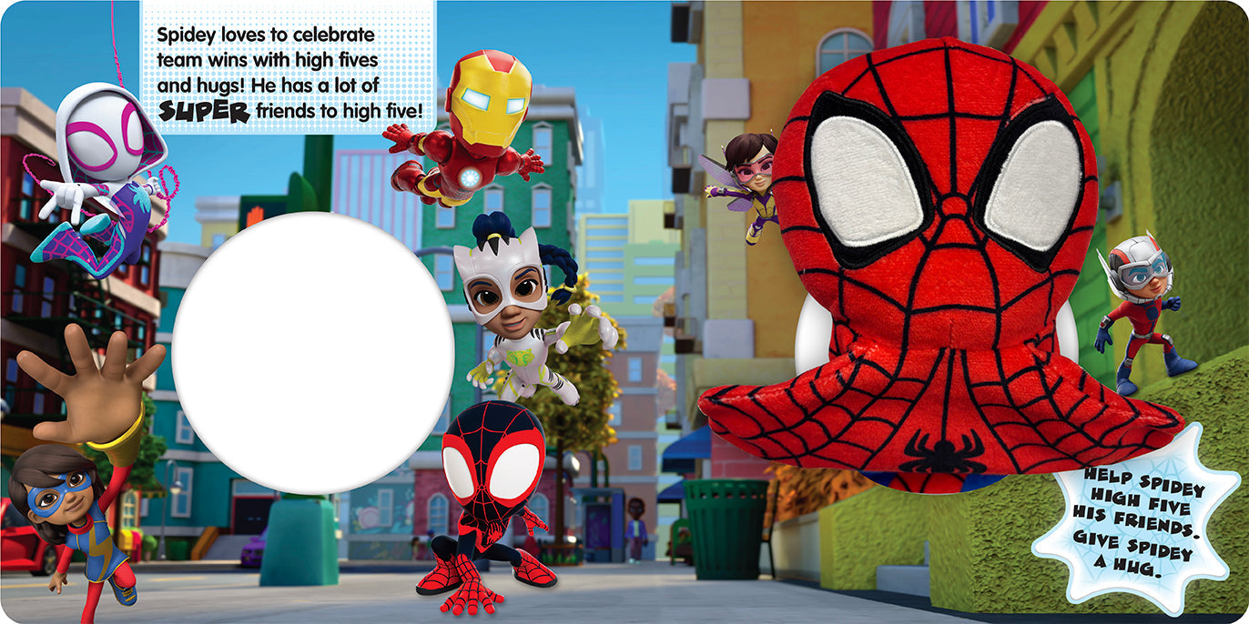 Spidey and His Amazing Friends - Hand Puppet Book - Spidey — inside page 1