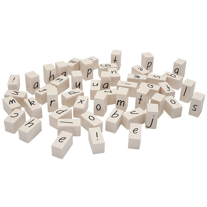 COKO - Black/White Lowercase Letters (50 Pieces)