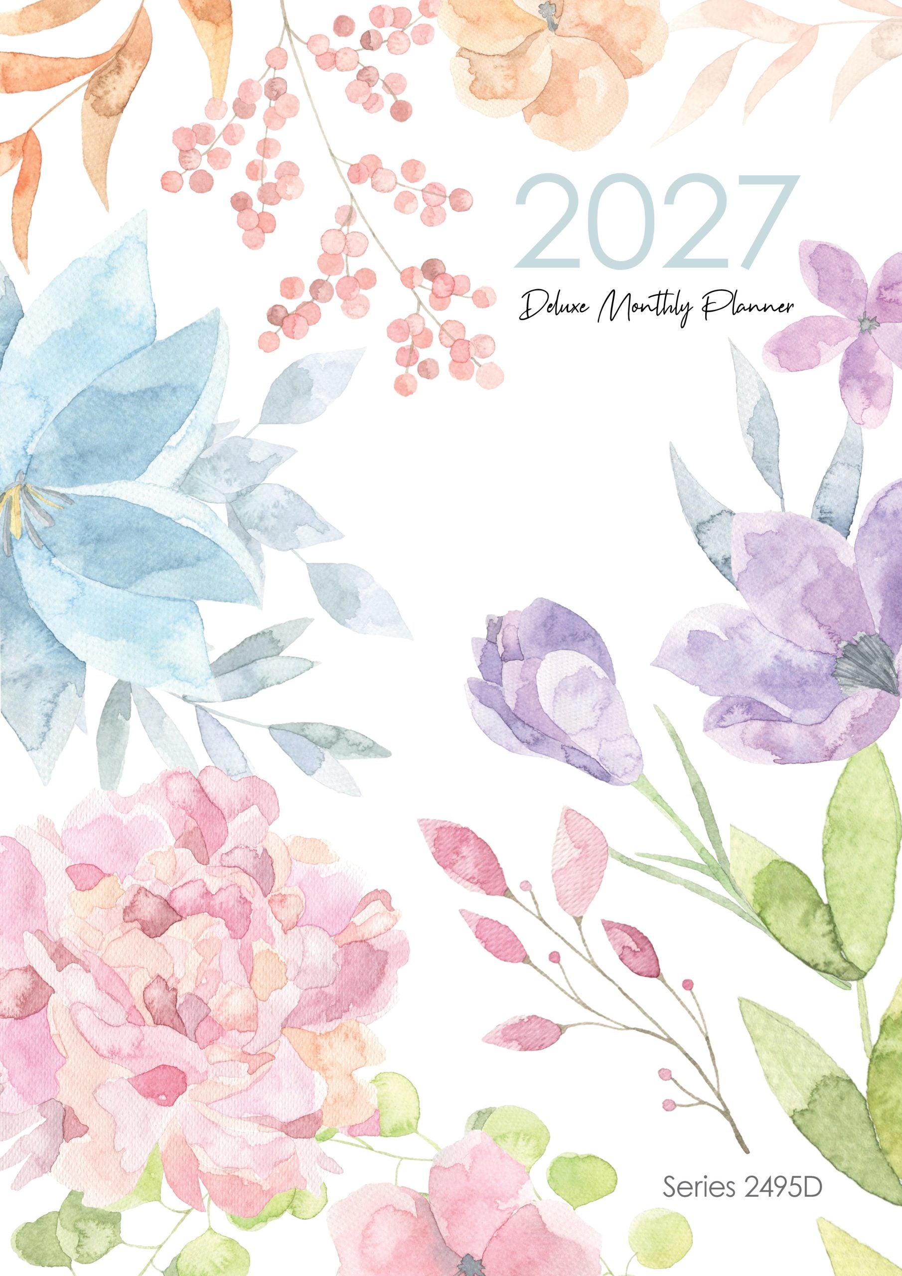 Deluxe At-A-View Monthly Planner 2027 - A4, Saddle Stitched — Createl 2495D — image 1