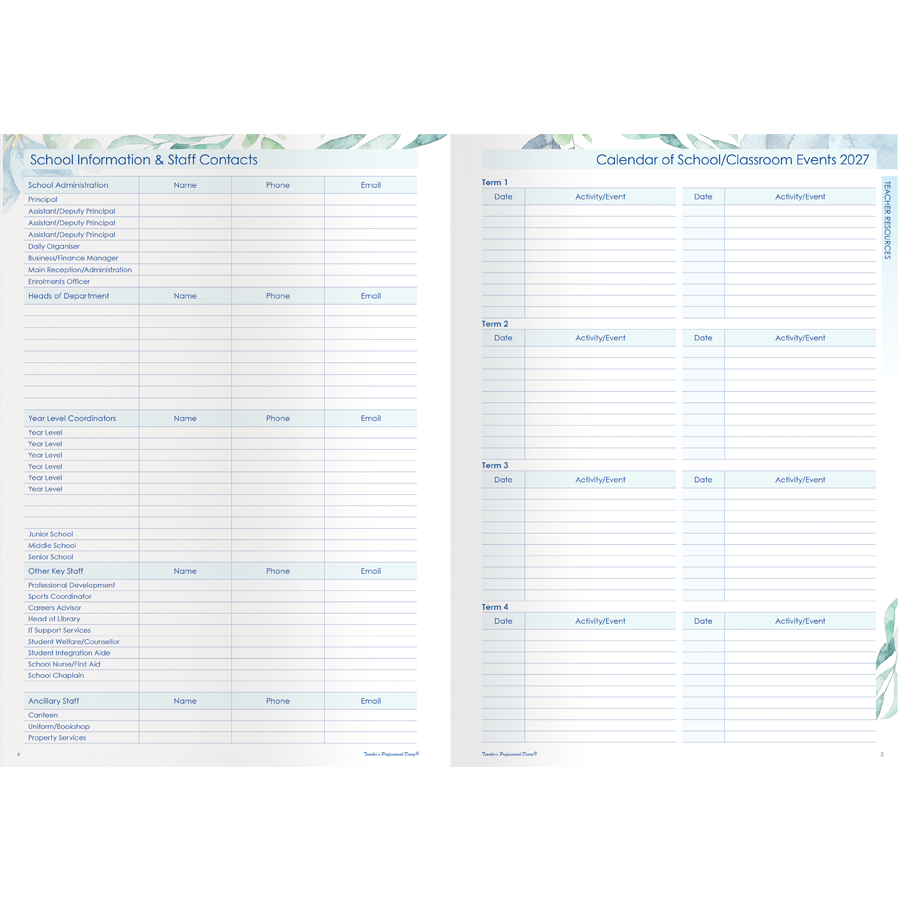 Deluxe At-A-View Monthly Planner 2027 - A4, Saddle Stitched — Createl 2495D — image 3