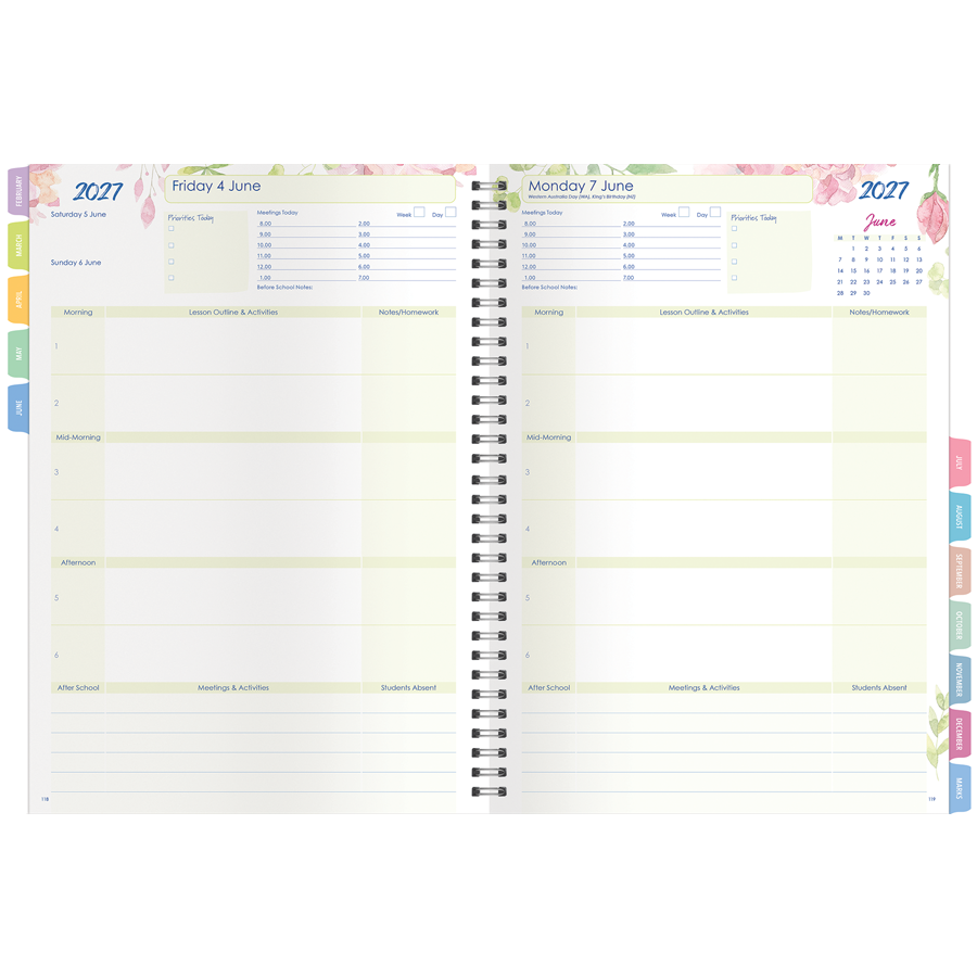 Limited Edition Secondary Weekly Planner 2027 - A4, Wiro Bound — Createl 2503LE — image 2