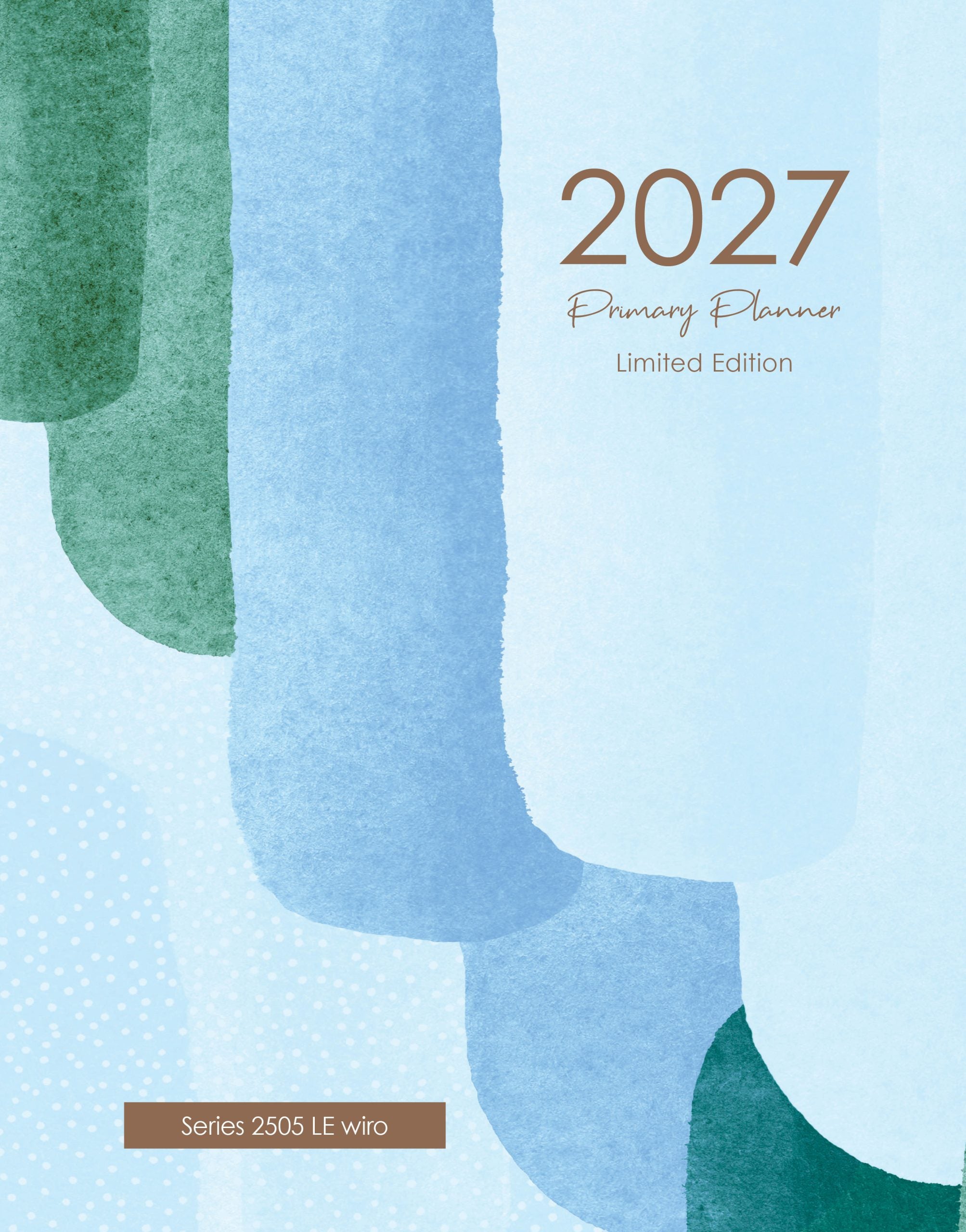 Limited Edition Primary Weekly Planner 2027 - A4, Wiro Bound — Createl 2505LE — image 1