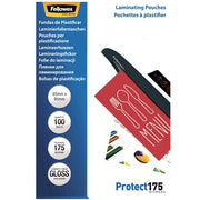 Fellowes Laminating Pouches 65 x 95mm 175 Micron Gloss (Pack of 100)