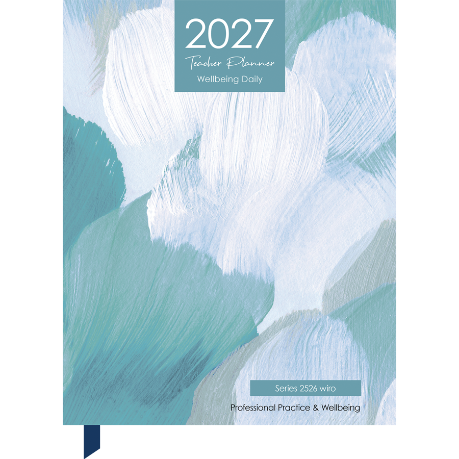 Primary & Secondary 6-Period Wellbeing Daily Planner 2027 - A4, Wiro Bound — Createl 2526 — image 1