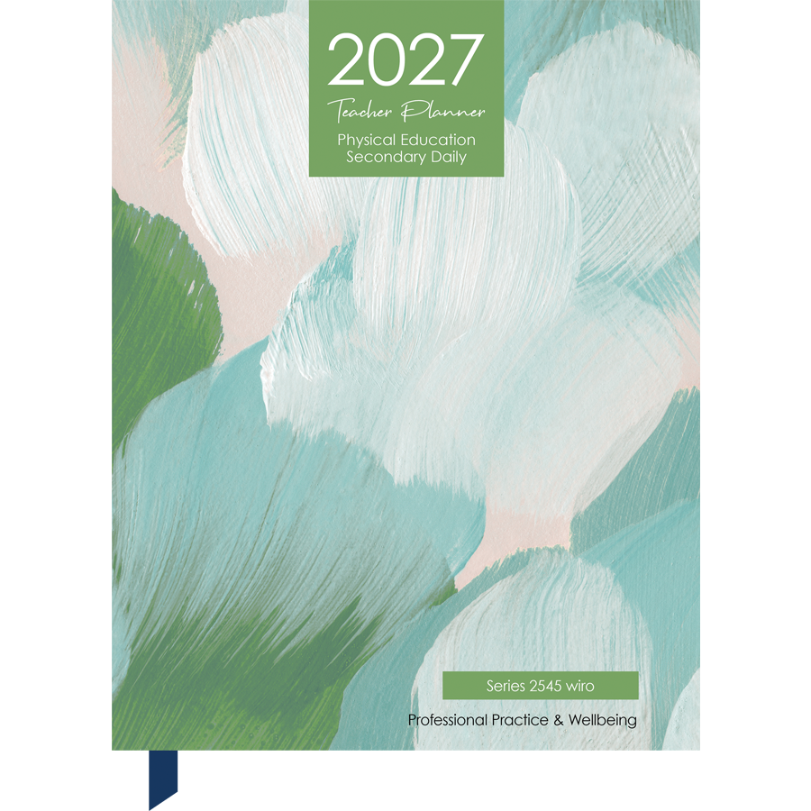 Secondary 7-Period Physical Education Daily Planner 2027 - A4, Wiro Bound — Createl 2545 — image 1