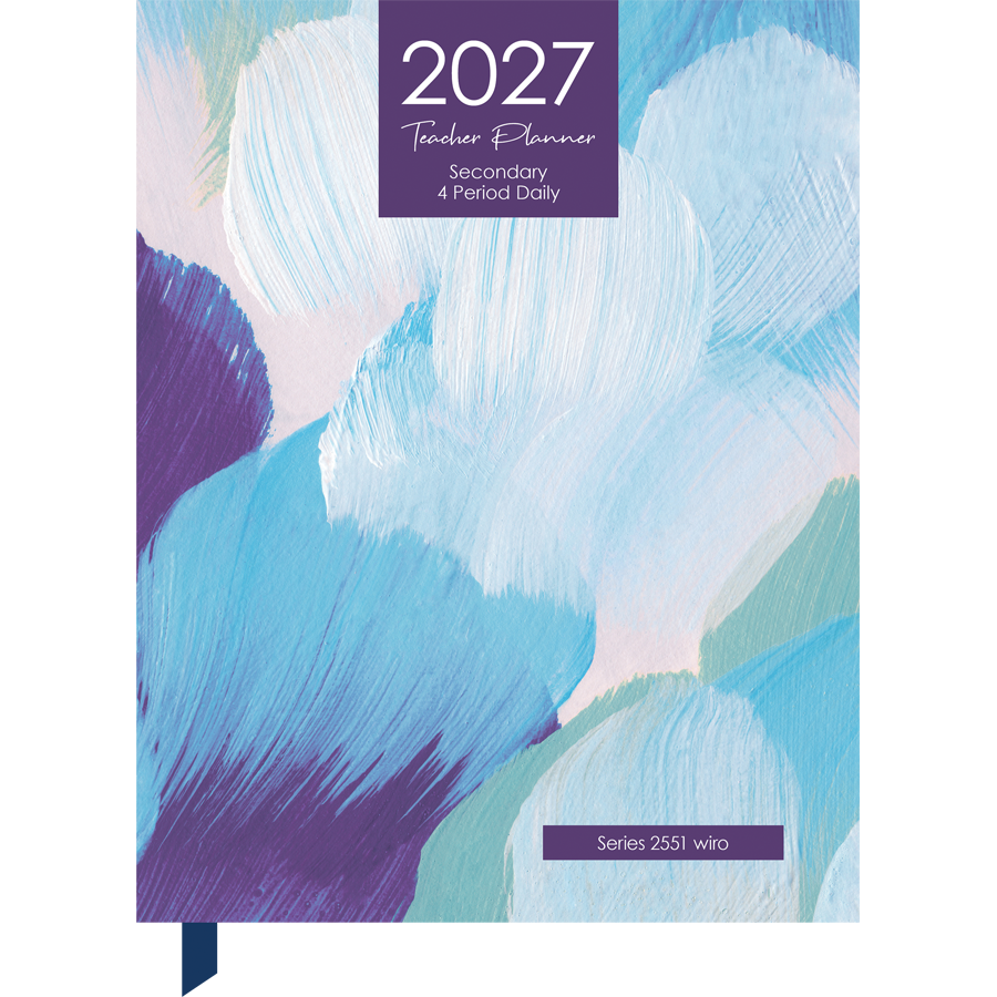 Secondary 4-Period Daily Planner 2027 - A4, Wiro Bound — Createl 2551 — image 1