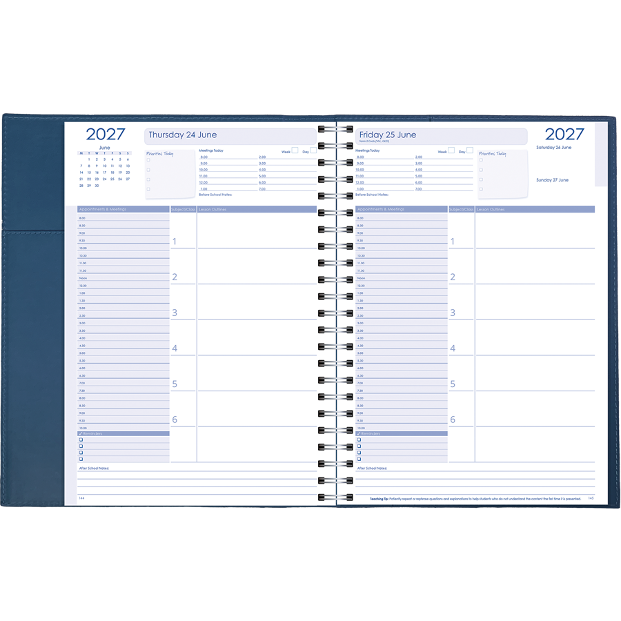 Management Daily Planner 2027 - A4, Wiro Bound with Cover — Createl 2555 — image 2